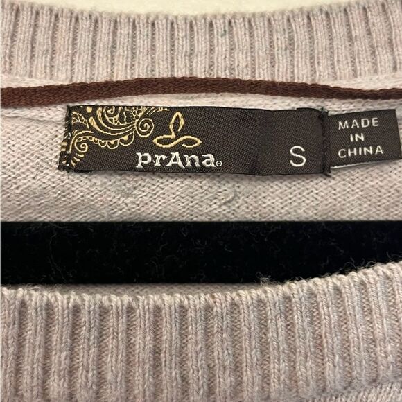 PRANA Long Sleeve Havaar Sweater Brown Pink Gray Women’s Size Small - Picture 5 of 7